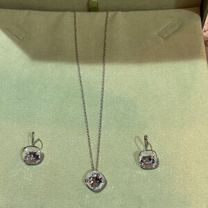 Brighton Silver Necklace and Earring Set